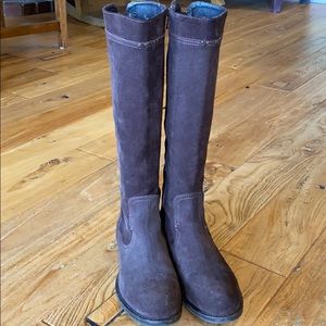 Vera Wang Lavender brown suede boots, size 8